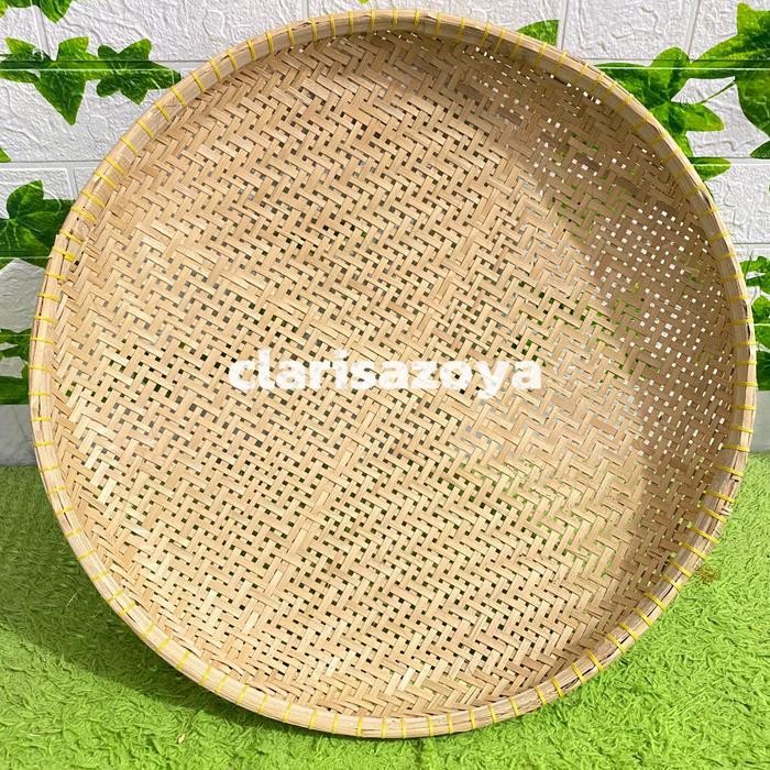 2 PCS AYAKAN BAMBU BESAR DIAMETER 50CM -53 CM/ SARINGAN BAMBU BESAR/ ANYAMAN BAMBU JUMBO KITCHENWARE