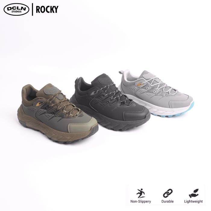TERBARU Declan outdoor Sneakers Casual Shoes Pria Rocky 01-098 Karet Kasual