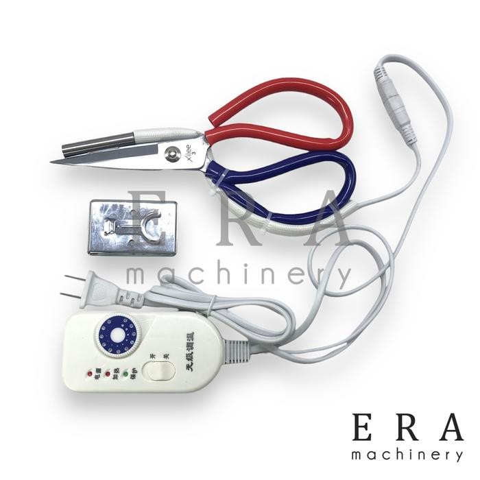 

Gunting Panas Anti Brudul 220V Heat Scissor Element Gunting Tepi Bahan Kain Webbing Pita Gunting