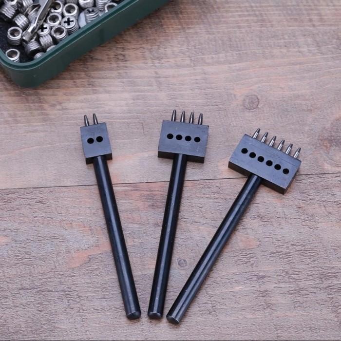 

3Pcs 2 3 6 Stitching Hole Punch - Pembolong Pelubang Kulit