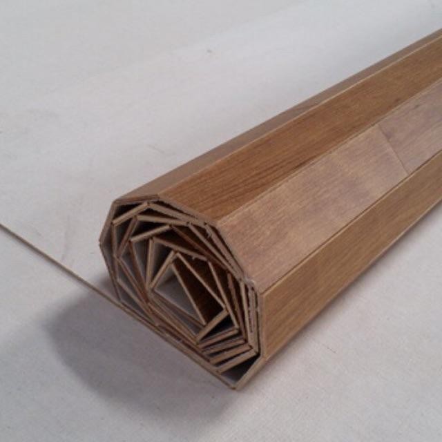 Plywood Kertas Coklat Muda 182x245 [U002] - Karpet Kayu, Lampit Kayu, Karpet Plywood, Karpet MDF