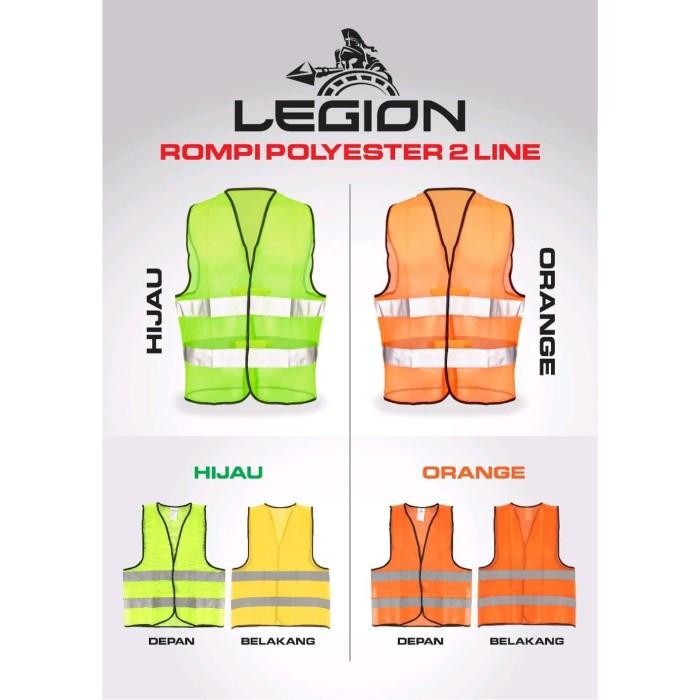 Expert rompi safety / rompi proyek safety vest rompi pengaman merk LEGION