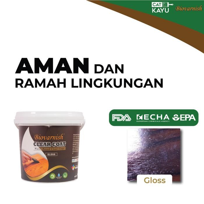Expert Clear Coat Kayu Waterbased Pernis Kayu Biovarnish Clear Coat 1kg
