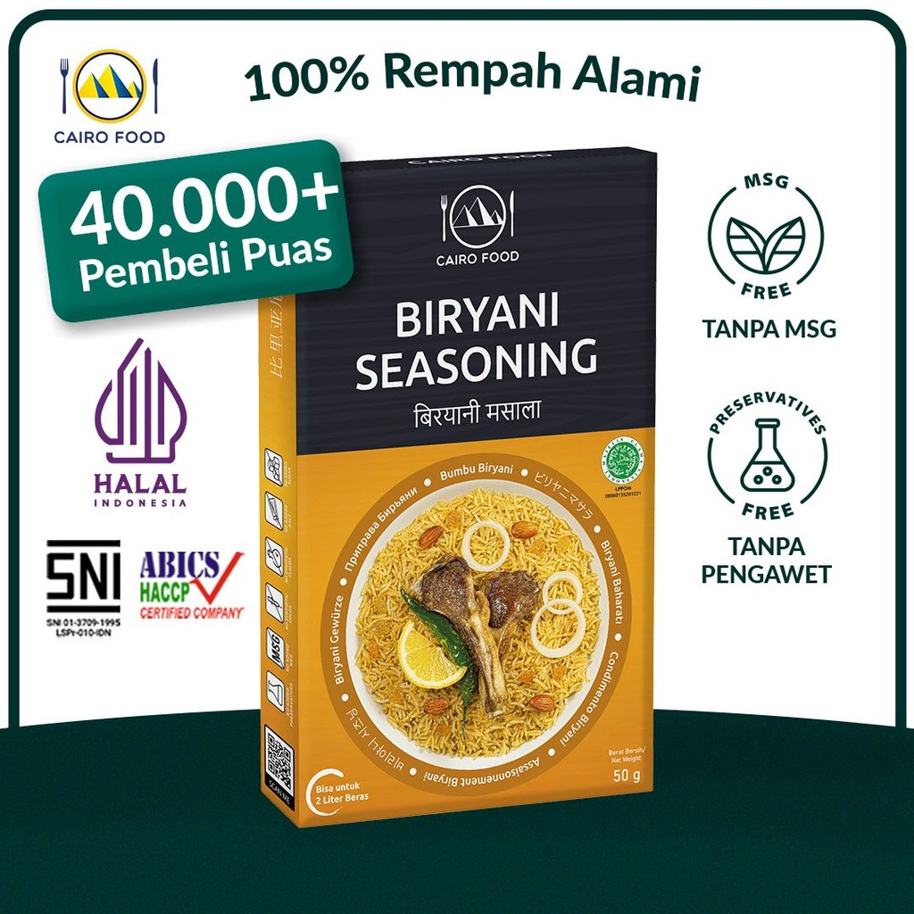 

Bumbu Biryani Spice Mix Sehat - Cairo Food