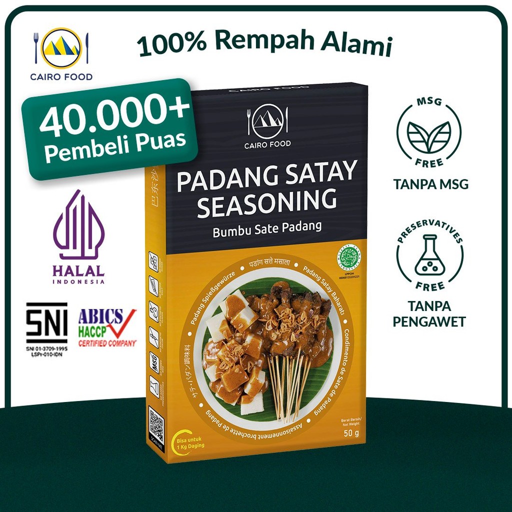 

Bumbu Sate Padang Spice Mix Sehat - Cairo Food