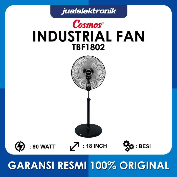 Cosmos TBF1802 Stand Fan Kipas Angin Besi 18 inch Bushing 90 Watt