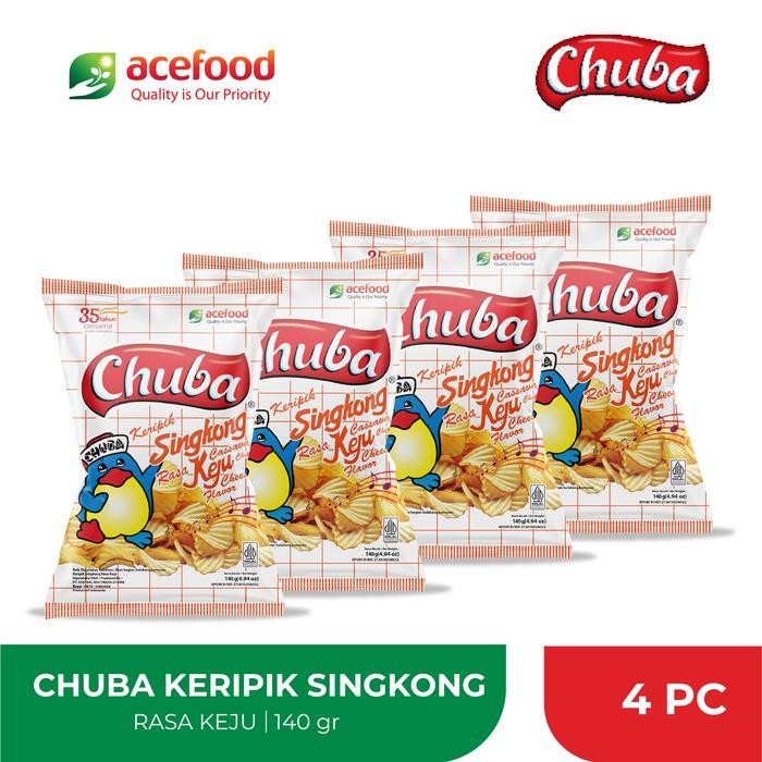

Chuba Keripik Singkong Keju 125 Gr - 4 pcs