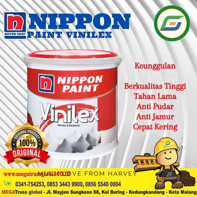 Nippon Paint Vinilex 5 Kg - Cat Dinding Waterproof Interior - Tembok