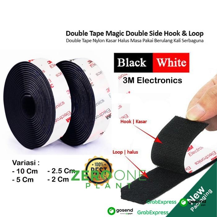

TERBARU! Velcro Tape 3m Reclosable Original Double Tape Velkro 3M Fastener Nylon Perekat Perepet