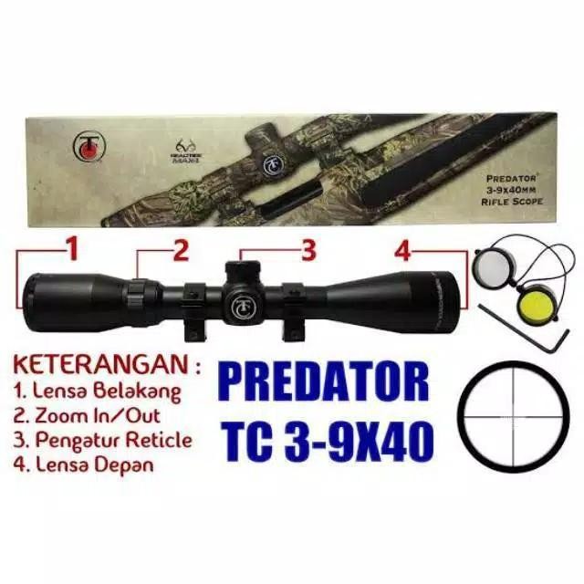 Underarmourshoop - Teleskop Predator Thompson Tc 3-9X40 Telescope