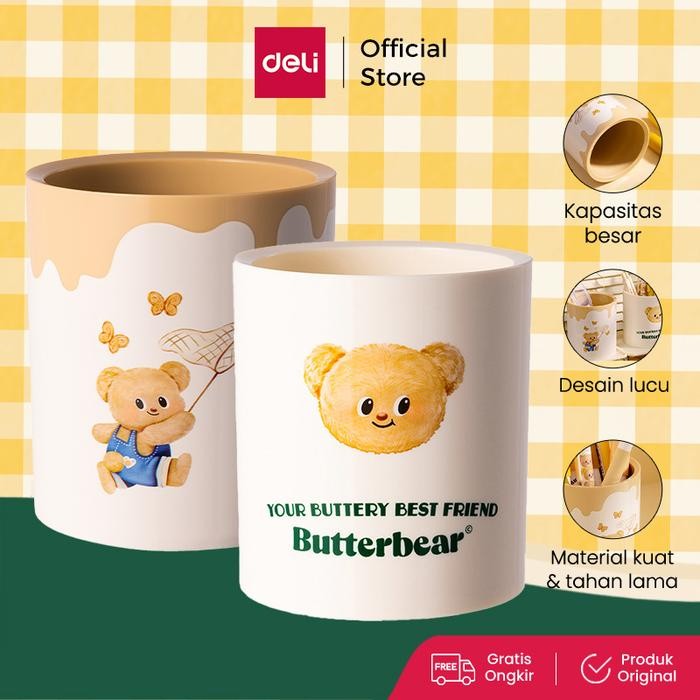 

TERBARU! Deli x Butterbear Pen Holder / Tempat Pulpen Lucu Tidak Mudah Pecah NS023