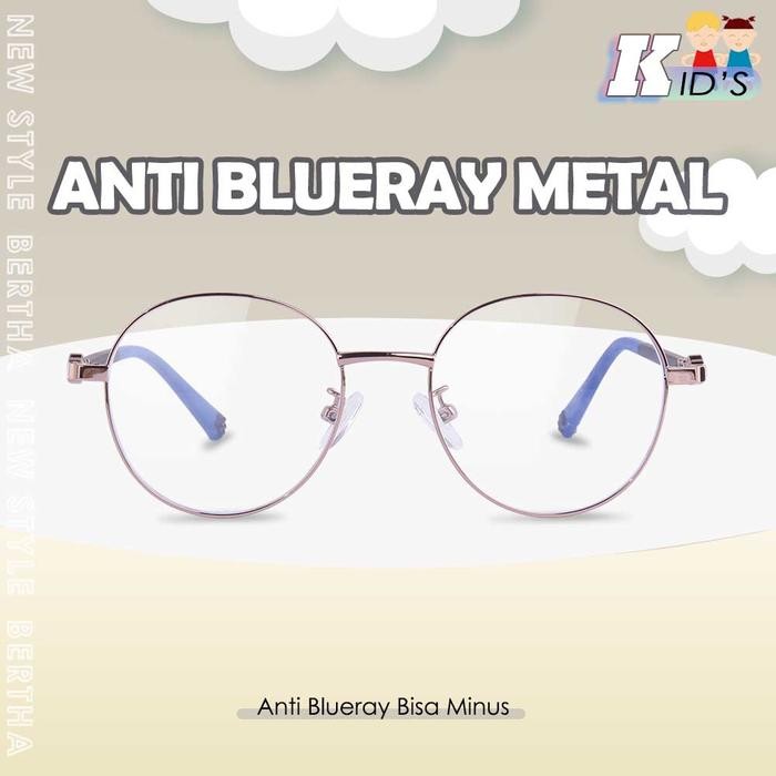 Bertha Kacamata Anti Radiasi Blueray Anak Style Kekinian 6033