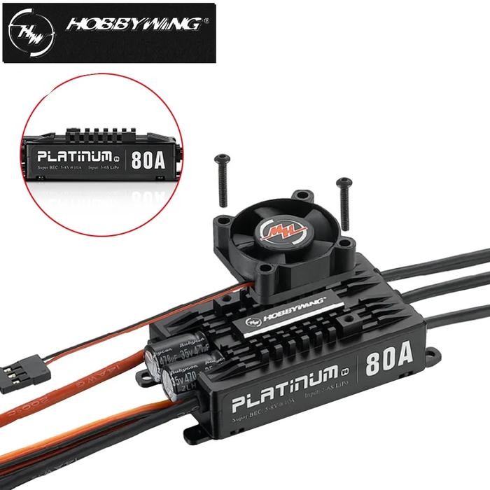 Hobbywing Platinum V4 25A/ 60A/ 80A/ 120A/ 130A/ 200A HV Brushless