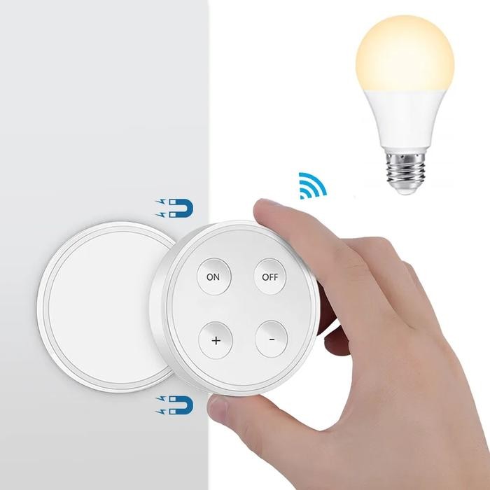 Wireless Remote Control Dimmer Portable Switch LED Bulb 7W E27 CCT