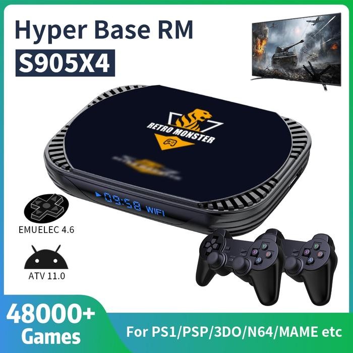 Amlogic S905X4 Retro Video Game Console 70+Emulators for