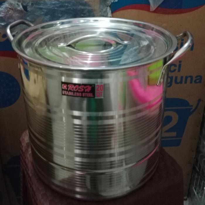 PREMIUM dandang stenlis rosh 555/panci stenlis rosh 555 ukuran 5lt