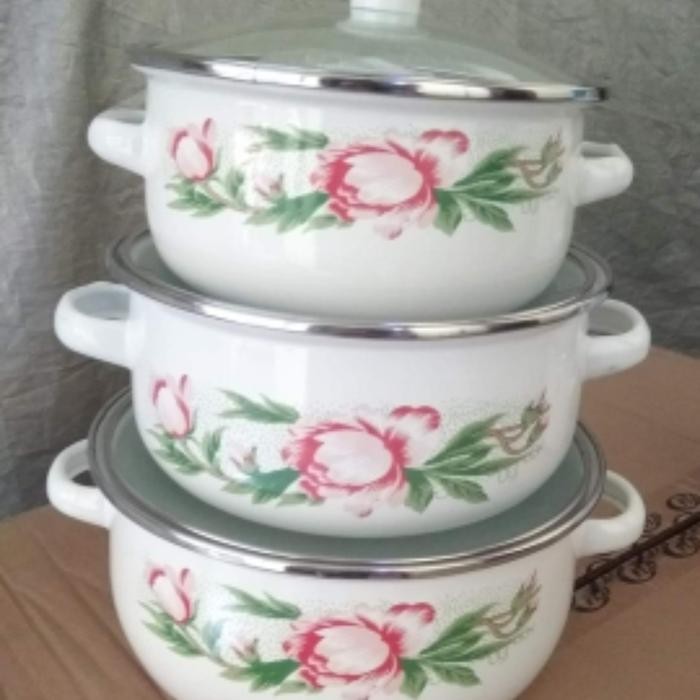 PREMIUM panci enamel reona susun 3