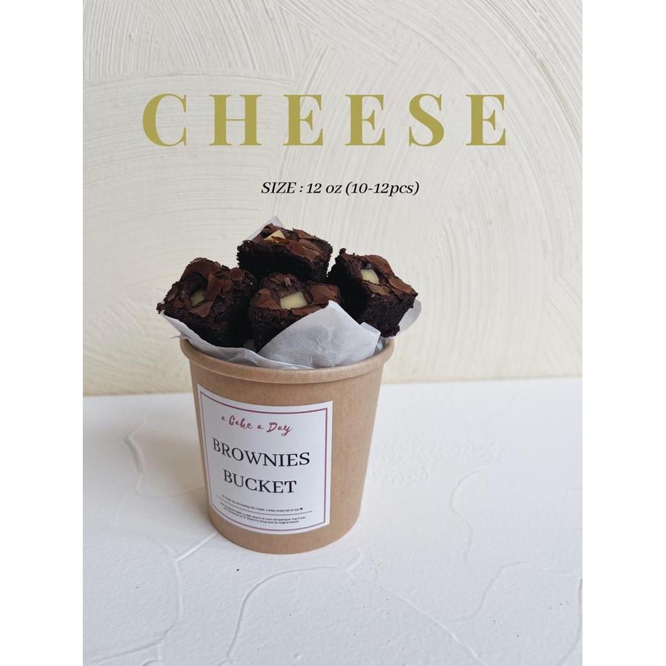 

New Brownies Panggang Bucket a Cake a Day 12oz CHEESE