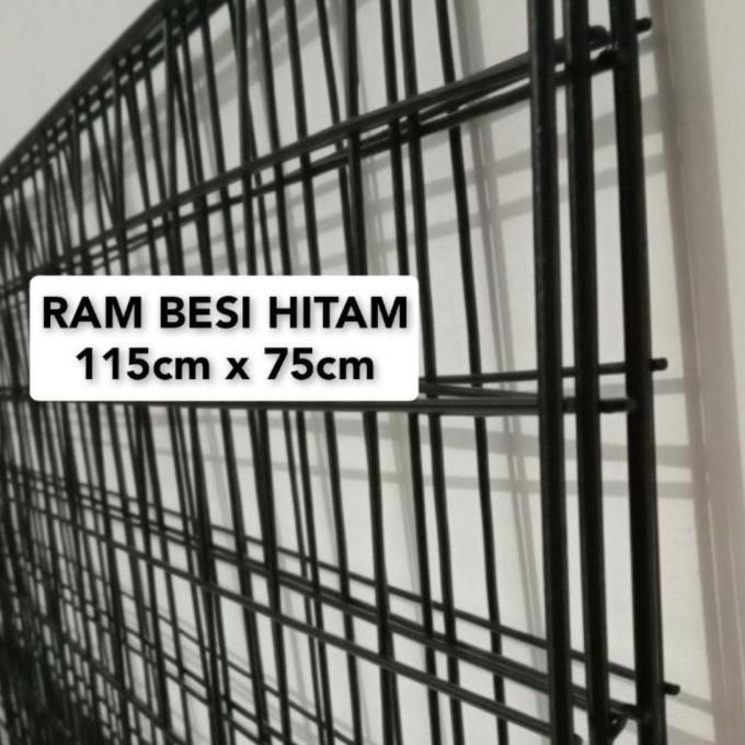 New ram kawat dinding pajangan hp 115x75cm HITAM