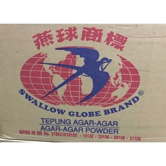 

New agar agar swallow globe karton