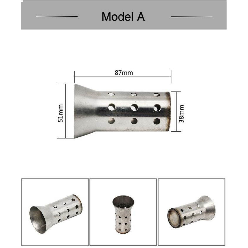 ZSDTRP 1Pc Mereparasi Sepeda Motor 50.8/60Mmm Pipa Knalpot Katalis DB terlaris