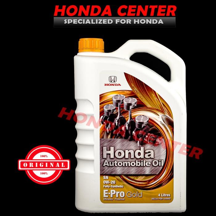 Oli Oil Mesin Engine E-Pro Gold Sn 0W-20 1L Full Syintetic Mobil