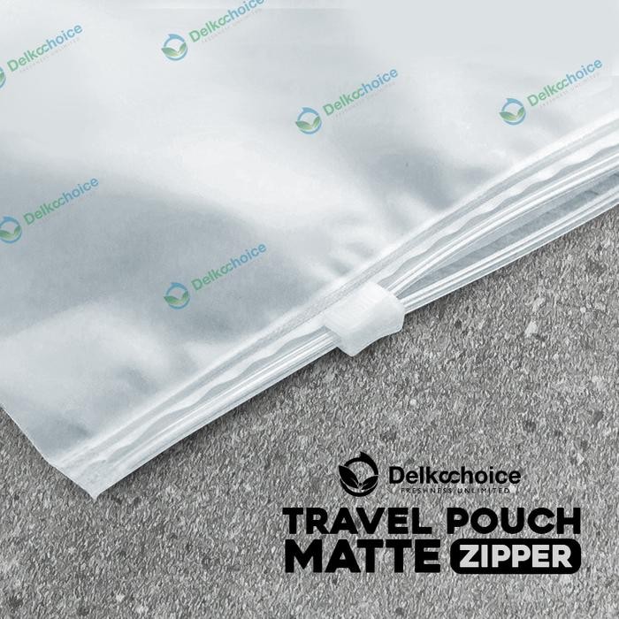 PREMIUM Plastik Zipper Pouch Packing Baju Sepatu Fashion Traveling Polos