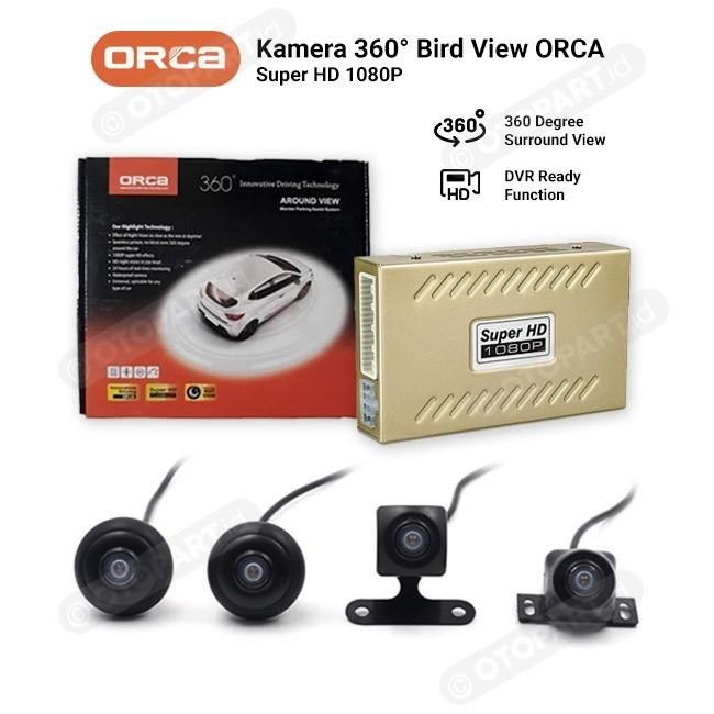 PREMIUM Kamera Mobil 360 Derajat Universal Bird View Super HD 1080P ORCA