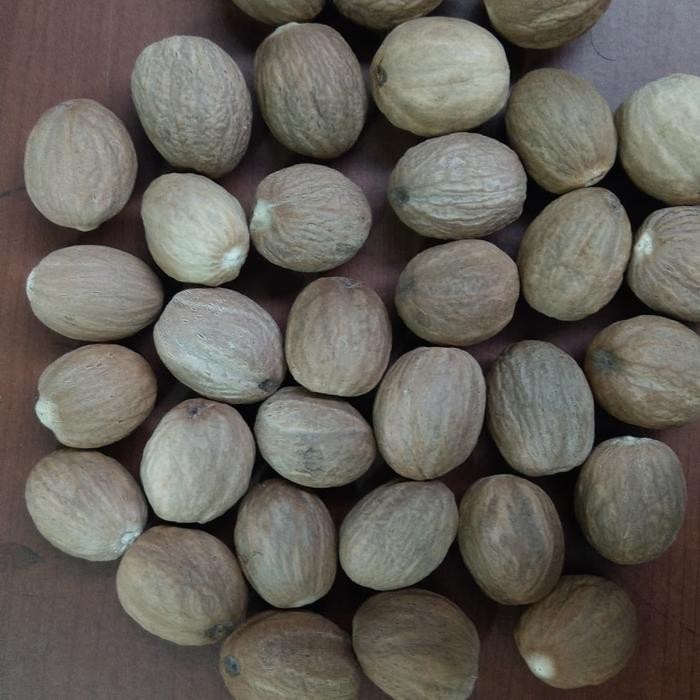 

PREMIUM Biji Pala Bulat Asal Maluku. Kering. Tanpa kulit. ( per 2,5 ons )