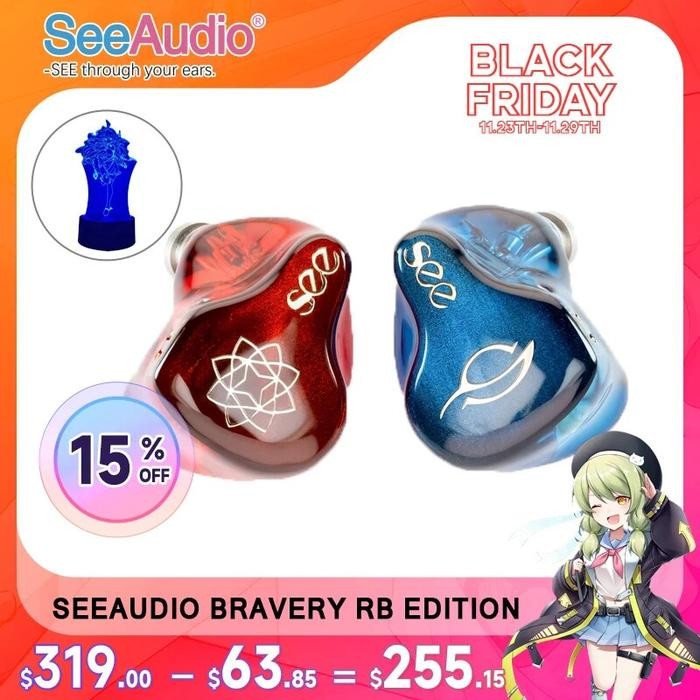 SeeAudio Bravery RB Edition Anniversary Hifi Earphones 4 Balanced