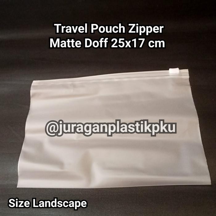 PREMIUM Travel Pouch Matte Doff Polos 25x17 cm Organizer Bag Zipper Buram