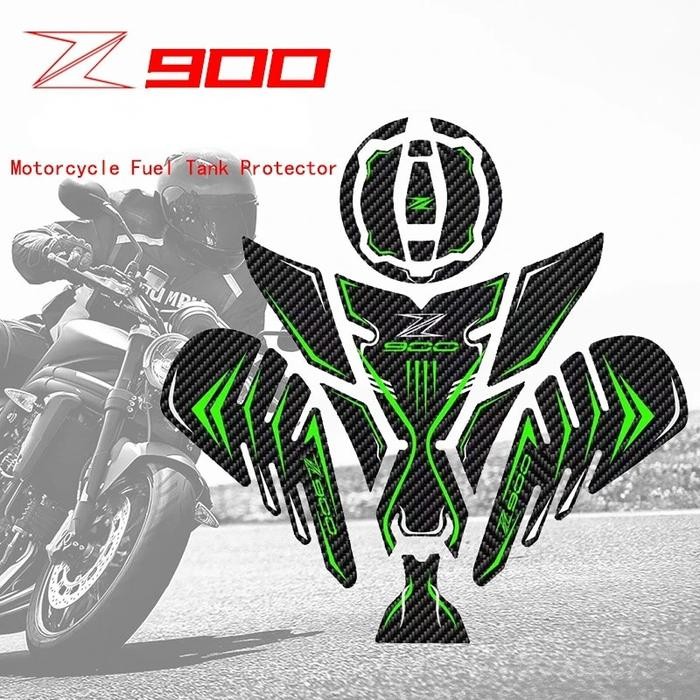 3D Motorcycle Carbon Fiber Fuel Tank Sticker For Kawasaki Z900 z900