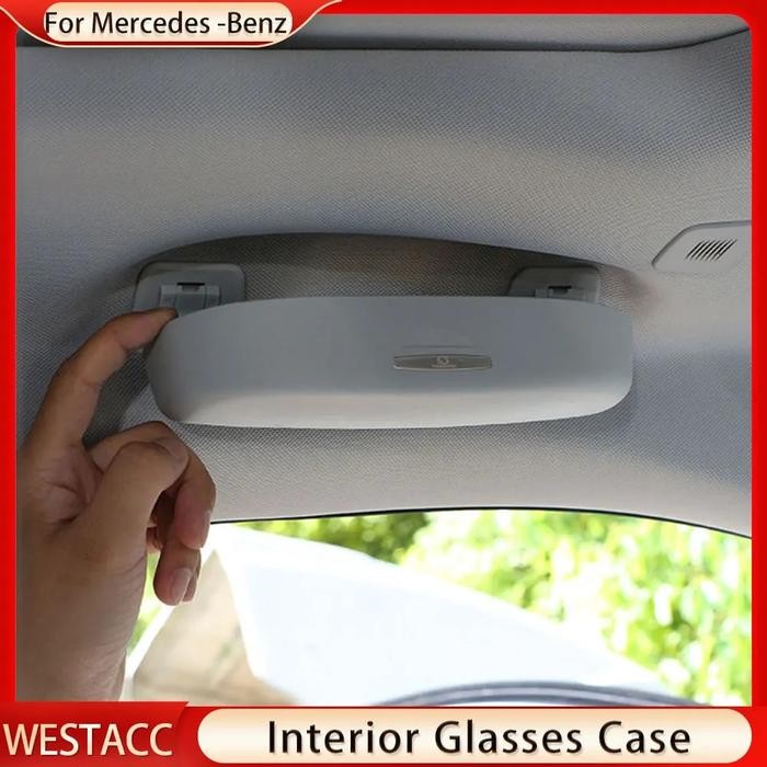 Car Sunglasses Box Glasses Case Holder for Mercedes Benz A B C Class