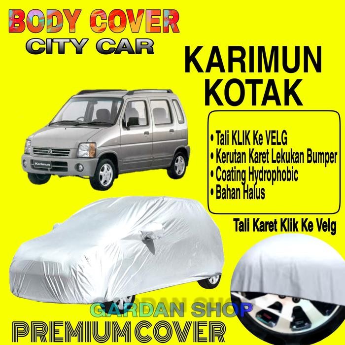 Sarung Mobil KARIMUN KOTAK Polos Body Cover Penutup Mobil Karimun Kotak PREMIUM