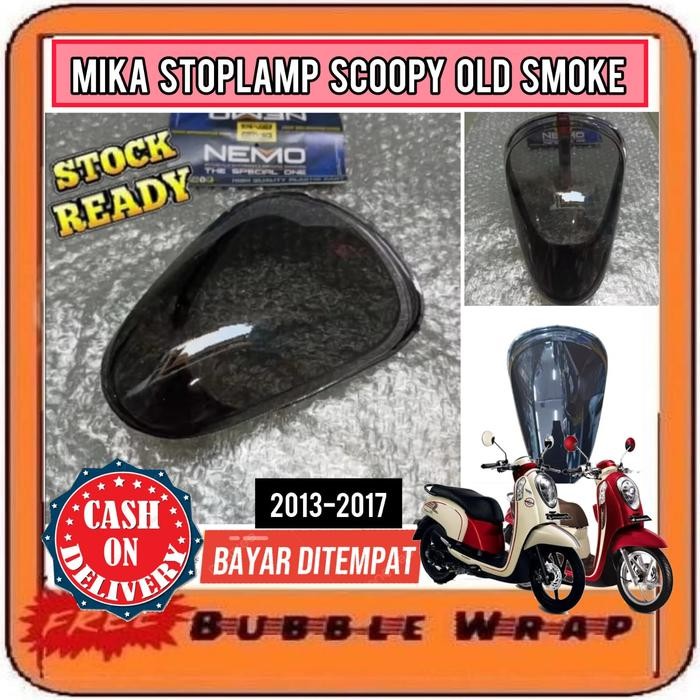 TERLARIS VARIASI MIKA STOPLAMP LAMPU BELAKANG SCOOPY FI 2013 2014 2015 2016 2017 SMOKE READY