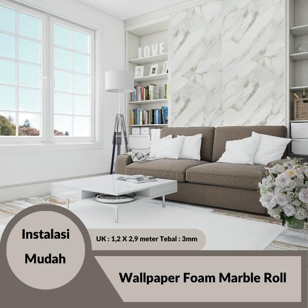 Wallpaper dinding Vinyl Male 1.2 x 2.9 Meter Tebal m / Wallpaper Dinding Motif Vinyl Male Foam Roll