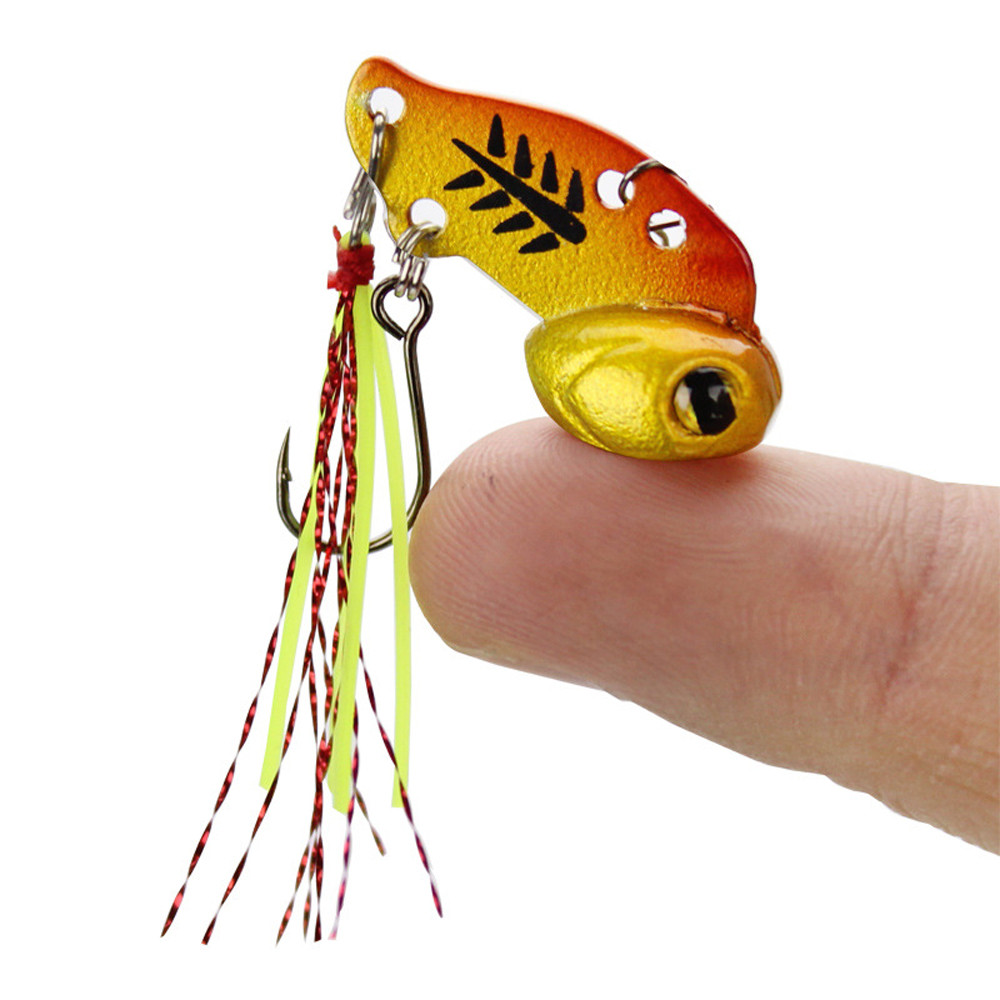 Metal Mini Lure with Glow Feather Trout Fishing Lure 3g 6g Sinking
