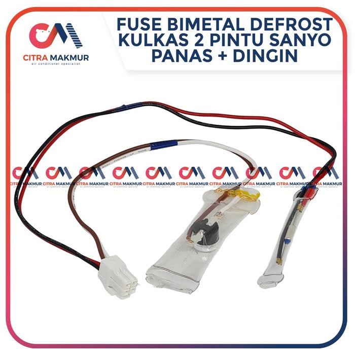 Terlaris Defrost Bimetal Fuse Sanyo Aqua Double Kulkas 2 pintu Dobel Panas dan Dingin semua merk