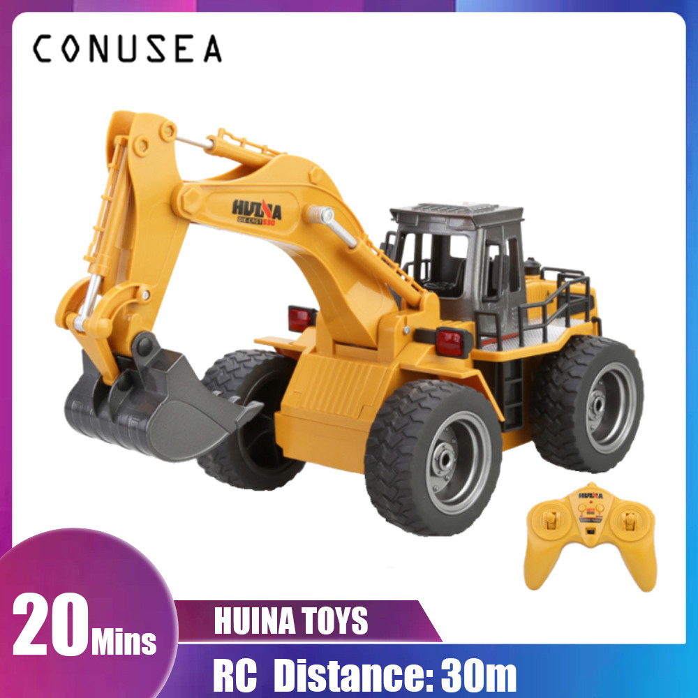 HUINA 6CH RC Truck Tractor Caterpillar Excavator Alloy Bucket