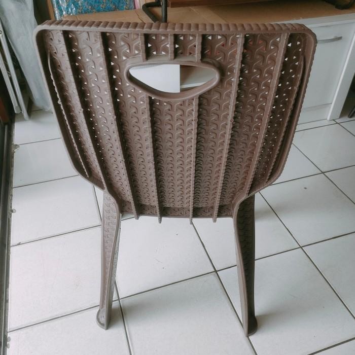 Kursi Sender Plastik Motif Rotan/Bangku sender/Kursi Pesta
