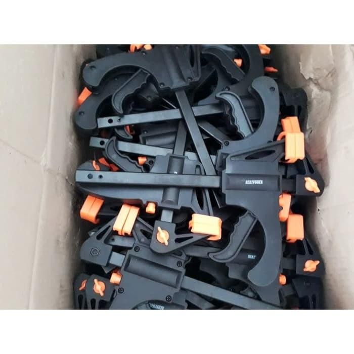 [Expert] F clamp penjepit kayu 6 inch ratchet klem 6" BODY BESAR