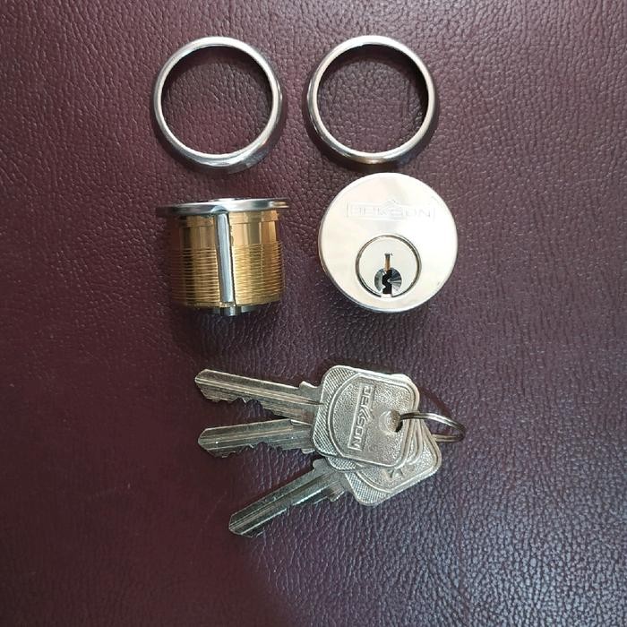 Hemat Silinder Dekson 8128 - Silinder Pintu Aluminium Kaca Dekson 8128 - Silinder Bulat Dekson 8128