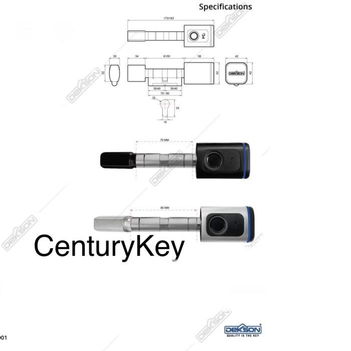 Terlaris Electronic Cylinder Dekkson Ec Dks D01 Silinder Dekson