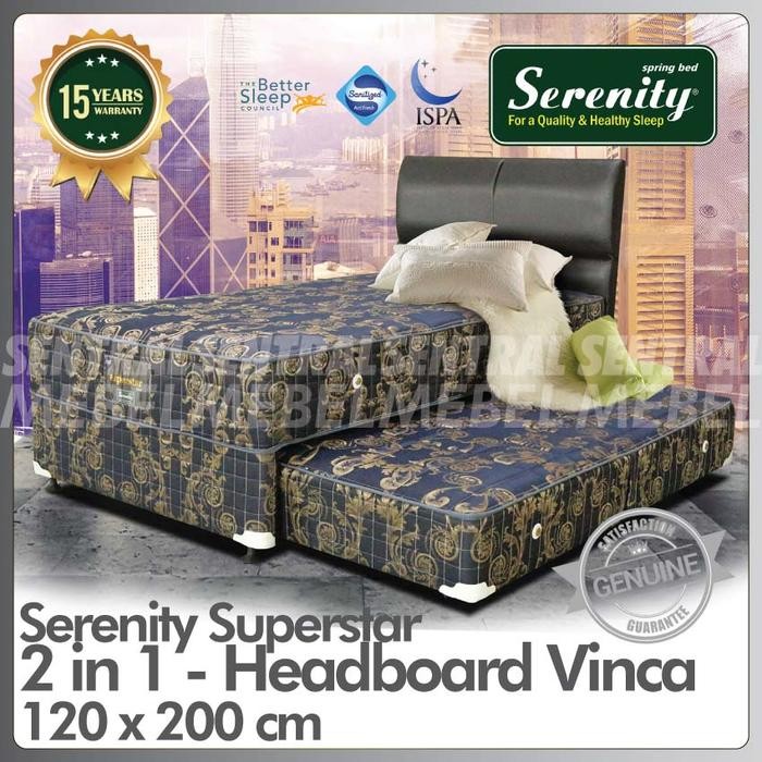 spring bed Serenity Superstar 2 in 1 kasur sorong kasur anak tingkat