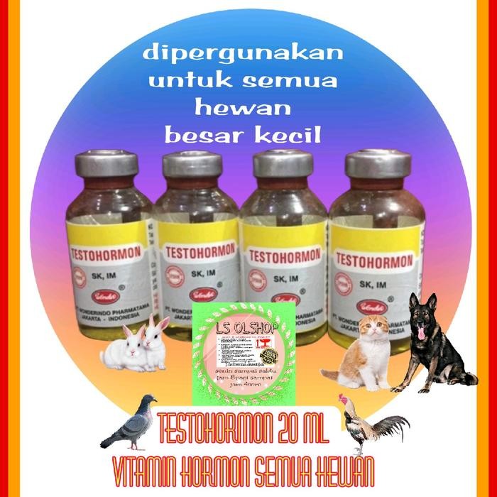 TESTOHORMON 20ML HORMON OBAT NAFSU BIRAHI KAWIN VITAMIN BREEDING AYAM BURUNG ANJING KUCING
