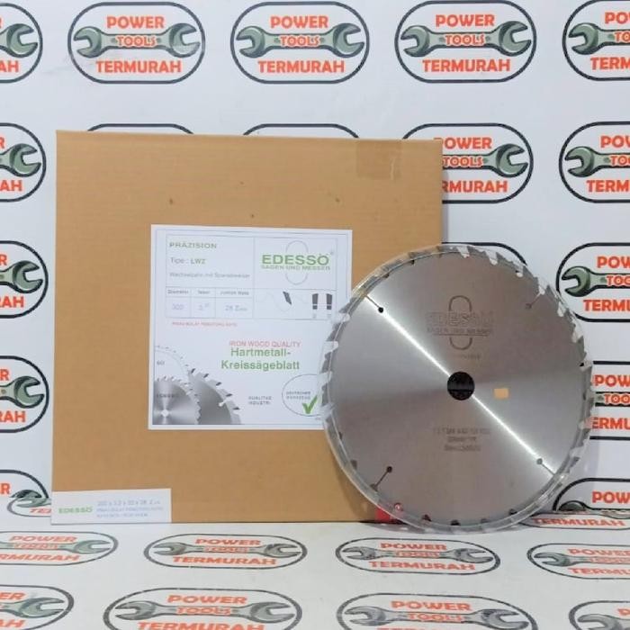 Circular Saw Blade Edesso 12"X28T Pisau Mata Gergaji Potong Kayu Bulat