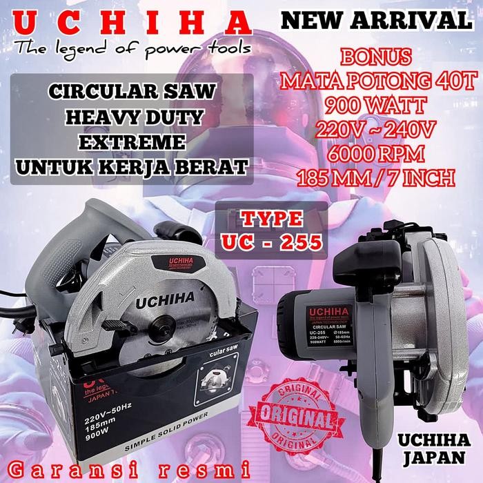 Circular Saw Uchiha Mesin Gergaji Kayu Triplek Japan Tehnologi Ori