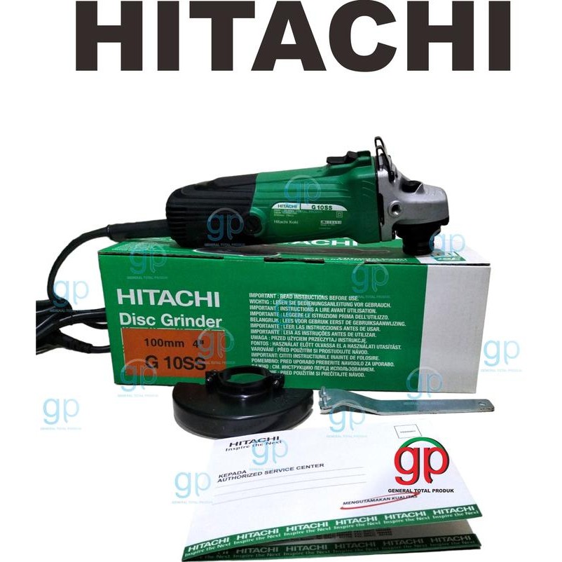Mesin Gerinda Tangan 4" G10Ss Hitachi Angle Grinder