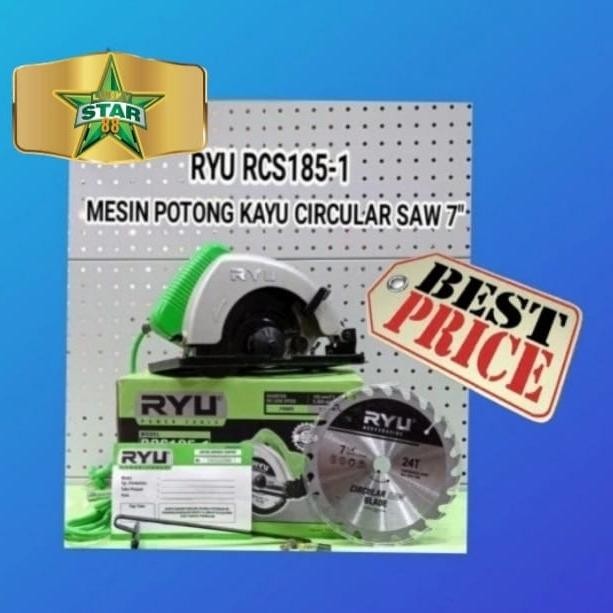 Mesin Circle Tekiro Ryu Potong Belah Kayu Rcs185-1 7Inch Serkel 7"