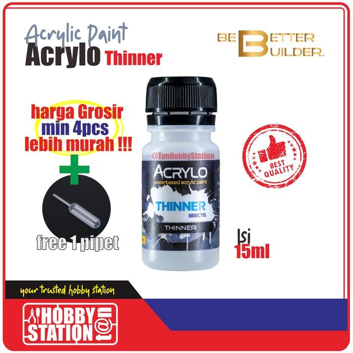 

DISKON ACRYLO THINNER 15 ML - GUNDAM MODEL KIT REPAINT AIRBRUSH HANDBRUSH CAT READYY
